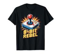 8-Bit Rebel Pop Culture Retro Videogioco Maglietta