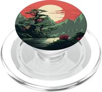 8 Bit Retro Paesaggio PopSockets PopGrip per MagSafe