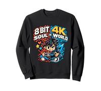8 Bit Soul in 4K World Retro Gamer Collective Studio Felpa