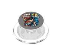 8 Bit Soul in 4K World Retro Gamer Collective Studio PopSockets PopGrip per MagSafe
