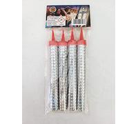 8 Blister da 4 Pezzi Candele Candeline Magic Flambe Fontana Luminosa Party Torta 12Cm Durata 60 SECONDI categoria f1 (Uso Intero ED Esterno)