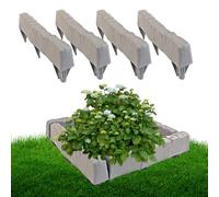 8 blocchi per muri di contenimento in pietra sintetica per paesaggistica, bordi da giardino, recinzioni da giardino per pacciamatura, aiuole, patio, prato,