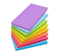 8 blocchi Sticky Notes 10 x 15 cm, note adesive colorate, grandi note adesive, foglietti extra forti, 50 fogli per blocco, totale 400 fogli per appunti, lista di controllo o lista delle cose da fare