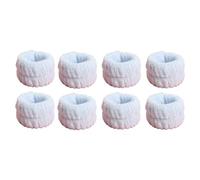 8 braccialetti da polso in microfibra per lavare il viso da donna, assorbenti per il lavaggio del viso, morbidi asciugamani in flanella impediscono all'acqua di scorrere giù per le braccia (blu)