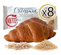 8 BRIOCHE KETO Iperproteiche con CEREALI Line@, gusto neutro con cereali e semi, 50 grammi e 20% PROTEINE