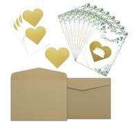 8 buoni scrivibili con 8 buste, 8 adesivi da grattare a forma di cuore, biglietto da grattare, tempo invece di cose per biglietto di compleanno, buono cinematografico, regalo di compleanno