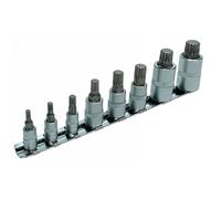 Laser Tools Spline Set Punte Chiave 0.6cmD, 1cmD, & 1.3cmD 8pc 3266