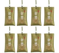 8 buste di sale spirituale buddista - Sale Spirituale con sacchetto - Sacchetto di sale spirituale portafortuna talismano classico, ornamento da appendere per auto, portafortuna