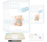 ® 8 Bustine Corredino Neonato Ospedale Teddy Bear, 6 Grandi E 2 Piccole - Sacche