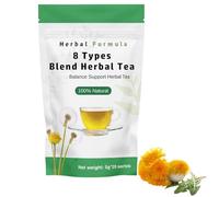 8 Bustine Di Tè Con Miscela Di Erbe Con Radice Di Tarassaco, Giuggiola, Rosa E Crisantemo, Infuso Di Erbe For Il Benessere Quotidiano, 20 Bustine Di Tè(1pcs)