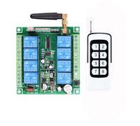 8 canali, 12 V, 24 V, 36 V, DC 200 m, telecomando radiocomandato, alta potenza, grado industriale, telecomando senza fili, codice di apprendimento, 8 tasti, interruttore di controllo remoto