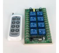 8 canali, AC 220 V, 230 V, telecomando senza fili, interruttore a LED, ricevitore, modulo relè, interruttore radio, lampada per motore, portoni da garage, gru