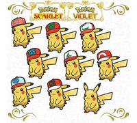 8 Cappello Pikachu Pacchetto 6IV Kalos Hoenn Sinnoh Unova Pokemon Rosso Viola Sv