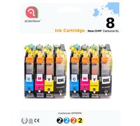 8 Cartucce compatibili LC223XL per Brother MFC j4625 j5320dw j5620dw j5625dw