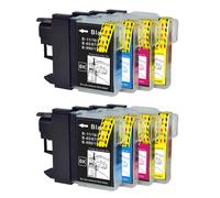 8 Cartucce di inchiostro (Set) per Brother MFC297C DCP-385C DCP-395CN DCP-585CW