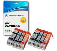 8 Cartucce d'inchiostro compatibili per Canon BJC-3000 BJC-6000 BJC-6100 BJC-6200 BJC-6500 I550 I560 iP3000 iP4000 iP5000 MP700 MP730 MP780 S450 S520 S600 S750 | BCI-3eBK BCI-6C BCI-6M BCI-6Y