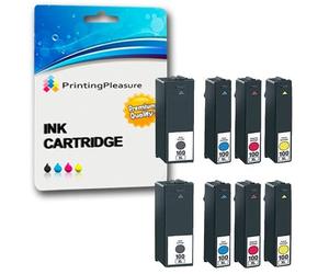 8 Cartucce d'inchiostro compatibili per Lexmark Impact, Interact, Interpret, Intuition, Genesis, Prospect Pro, Prevail Pro, Prestige Pro, Pinnacle Pro, Platinum Pro Stampanti | 100XL 105XL 108XL