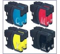 8 Cartucce per Brother MFC-250c MFC-290c MFC-490cw/LC-1100 BK LC1000C LC-1000M