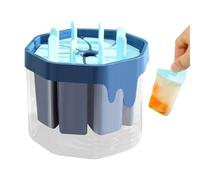 8-Cavity Ice Pop Molds, Reusable Non Stick Food Mold, Silicone Maker for Treats, Easy Release Design With Lid, Kitchen Accessories, Molds for Juice Milk Fruit and Summer Beverages
