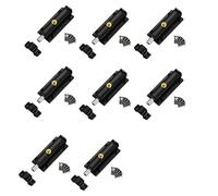 8 chiavistelli di sicurezza automatici a molla per porta antifurto, pulsante di sicurezza per camera da letto, cucina, bagno, in acciaio inox, chiavistelli automatici a molla