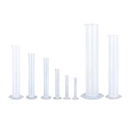 8 cilindri graduati da 10 a 2000 ml, per laboratorio, con marcatura su entrambi i lati, cilindri di misurazione con fondo esagonale, forniture da laboratorio