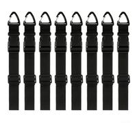 8 cinghie organizer per cavi con clip triangolare e gancio per riporre ordinatamente cavi, tubi e strumenti (2,5 x 65 cm)