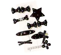 8 clip per capelli a forma di stella, alla moda, resistenza allo slittamento, per donne, ragazze, parrucchieri, bambini, accessori per capelli in plastica