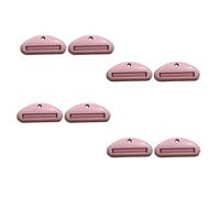 8 clip per dispenser di dentifricio, comode clip per dentifricio, in plastica, per crema mani e cosmetici (rosa)