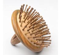8 cm anello pettine in legno di sandalo spazzole airbag meridiano portatile raschiare massaggio del cuoio capelluto relax pettine da massaggio in legno rotondo perdita di capelli 1 pz (Color : Style