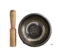 8 cm fatta a mano in ottone Buddha yoga meditazione musica campana tibetana preghiera ciotola