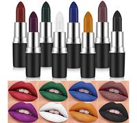 8 Colore Set Rosso a Labbra, LuckNest Rosso a Labbra Glossy la Baume Facile da Porter Lipstick, Mat Lunga Tenue Waterproof Lipstick, Rosse a Labbra Hyper Pigmentés Regalo Donna