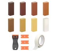 8 Colori Stucco per Legno con Tonalità Marroni Comuni del legno, Cera per Legno ad Alta Durezza e Resistenza, Stucco per Legno Riempitivo per Laminato, Marmo, Piastrelle, PVC, Mobili