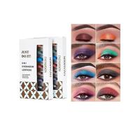 8 Colors Shimmer Eyeshadow, Glitter Eyeshadow, High Pigment Anti-wrinkle Mini Eyeshadow Set, Long-lasting Waterproof Eye Makeup