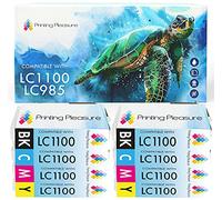 8 Compatibili LC985 Cartucce d'inchiostro per Brother MFC-J220 MFC-J265W MFC-J410 MFC-J415W MFC-J515W DCP-J125 DCP-J315W DCP-J515W - Nero/Ciano/Magenta/Giallo, Alta Capacità