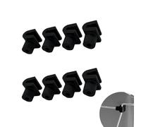 8 connettori con maniglia a scatto, accessori compatibili con Rev-A-Shelf da 27 litri, chiusura ammortizzata, doppia estrazione, parti di ricambio per bidoni della spazzatura (nero)