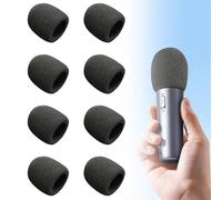 8 coperture per microfono in morbida schiuma spessa leggera antiscivolo per cuffie microfono copertura comoda antivento in spugna per cuffie