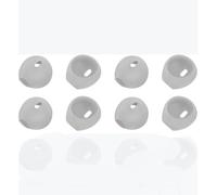 8 copriauricolari in morbido silicone, compatibili con cuffie Apple Earpods con cavo, antiscivolo, confortevoli, resistenti al sudore, per auricolari da 3,5 mm e Lightning EarpodsV