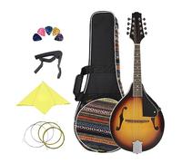 8 Corde Mandolino Corpo In Tiglio Chitarra Acustica Mandolino Stile A Con Borsa Capotasti Panno Professionale Mandolino