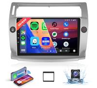 【8 Core 2+64G】Hodozzy Carplay Autoradio per Citroën C4 2004-2009/C-QUATRE 2008-2011, 9 Pollice Touchscreen Android Autoradio con Android Auto/WiFi/GPS/RDS/FM/Bluetooth/USB