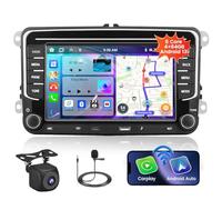 8 Core 4+64G Android Autoradio per VW Golf 5 6 Polo Tiguan Passat Touran Caddy T5 Trasporter Wireless Carpaly&Android Auto, 7'' Schermo Stereo Auto USB/Type-C/Bluetooth 5.0/Telecamera di Backup/FM/SWC
