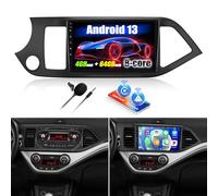[8 Core] 4+64G SIXWIN Android 13 Autoradio con CarPlay/Android Auto/DSP per KIA Picanto 2012-2016,9 Pollici HD Navigatore GPS WiFi Bluetooth 5.0 USB FM RDS Radio Mirror Link +32 band EQ