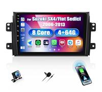 8 Core 4+64G SIXWIN Android 13 Autoradio con CarPlay/Android Auto/DSP per Suzuki SX4/Fiat Sedici 2006-2013, 9" HD Navigatore GPS WiFi Bluetooth 5.0 USB FM RDS Radio Mirror Link +32 band EQ