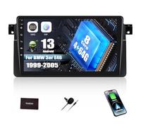 [8 Core] 4+64G SIXWIN Android 13 Autoradio con CarPlay/Android/DSP per BMW 3er E46 1999-2005, 1280 * 720, 9 Pollici HD Schermo Navigatore GPS WiFi BT USB FM RDS Radio Mirror Link+32 band EQ