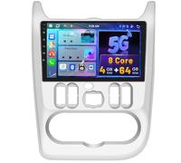 8 Core 4G+64G Hikity Android 15 Autoradio per Renault Logan 1 Sandero 2009-2015 con Wireless Carplay Android Auto, 9 Pollici IPS Touch Screen con Navigatore GPS Bluetooth WiFi FM/RDS DSP Retrocamera