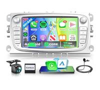 8 Core 4G+64G Wireless Carplay Android Autoradio per Ford Focus II mk2 Mondeo S-Max C-Max Galaxy 7 Pollici Autoradio con Android Auto GPS WiFi Mirror Link Bluetooth FM/RDS/DSP EQ Telecamera Posteriore