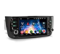 8-Core 4GB RAM+64GB ROM Android 14 Autoradio per Fiat Grande Punto Fiat Linea Supporto GPS Navigatore Bluletooth 5.0 CarPlay Android Auto WiFi 4G DSP DAB+ USB FM RDS OBD2 Canbus Controllo del volante