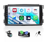 8 CORE 6+128G Android 13 stereo per auto per Mercedes-Benz Smart Fortwo 451 2005-2010 con Carplay Android Auto, 9'' IPS Touchscreen Radio con DSP Bluetooth WiFi GPS FM/RDS 36EQ + telecamera posteriore
