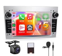 【8 Core 6+128G】Hodozzy Carplay Autoradio per Opel Astra Antara Vectra Corsa Zafira Meriva Vivaro Combo, 7 Pollice Android Autoradio con Android Auto/WiFi/GPS/RDS/FM/Bluetooth/USB/DSP,Argento