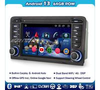 8 Core 64GB Android 14 Carplay Autoradio 2din Navigatore AUDI A3 S3 RS3 RNSE-PU