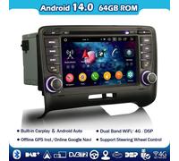 8 Core 64GB Android 14 Carplay Autoradio Carplay GPS Navigatore per AUDI TT MK2